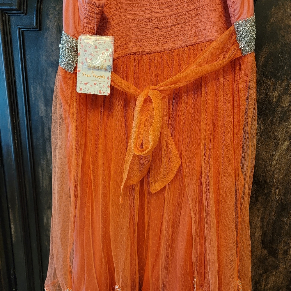 NWT - FREE PEOPLE Sherbert Dress Size 12 - Picture 3 of 7